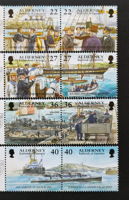 郵票奧爾德尼郵票2001地區歷史事件系列第5組8全新外國郵票