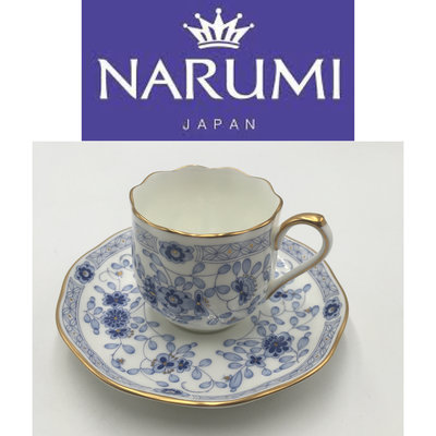 【皮老闆二店】 二手真品 NARUMI  經典米蘭 英式下午茶杯 下午茶咖啡杯組 日本瓷器 瓷591