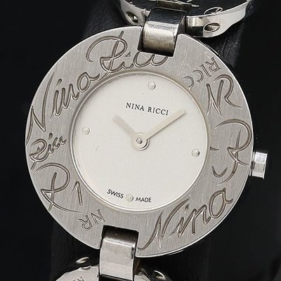 【精品廉售/手錶】瑞士名錶Nina Ricci蓮娜麗姿 石英女士錶/極美設計款/精鋼錶帶*防水*D993*佳品*附1錶節