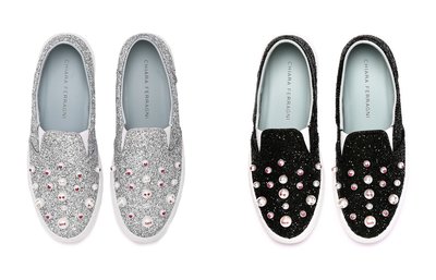 [全新真品代購-SALE!] CHIARA FERRAGNI 珍珠裝飾 平底鞋 / 懶人鞋