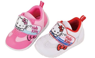 ♥小花花日本精品♥ Hello Kitty 魔鬼氈護趾布鞋 有粉色、白色兩款 大logo設計造型可愛720903
