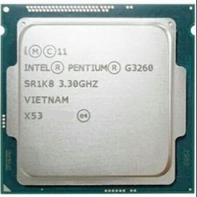 Intel Pentium G3260 雙核CPU / 1150腳位/ 3.3G / 3M 快取、內建顯示、附原廠風扇