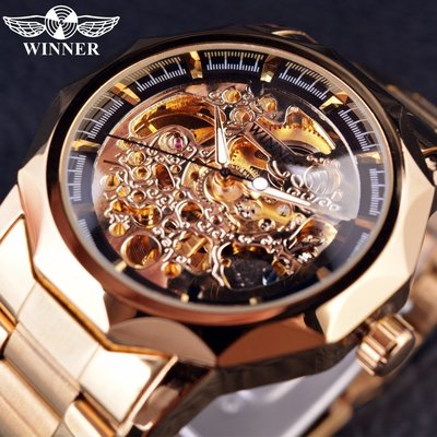熱銷 手錶腕錶工廠直銷T-WINNER Winner男士自動機械錶全自動機械錶鋼帶錶男錶