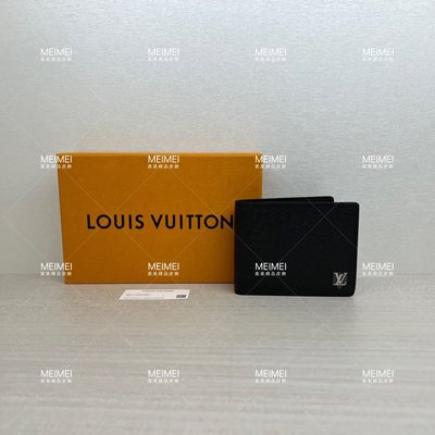 30年老店 預購 LOUIS VUITTON MULTIPLE  Taiga 錢包 皮夾 短夾 黑色 M30295 LV