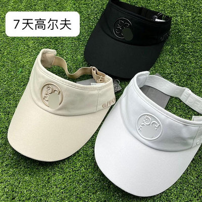 【特惠】高爾夫球帽 運動帽 球帽 韓版高爾夫球帽子高爾夫帽子女空頂帽遮陽帽無頂帽黑白卡其防晒帽