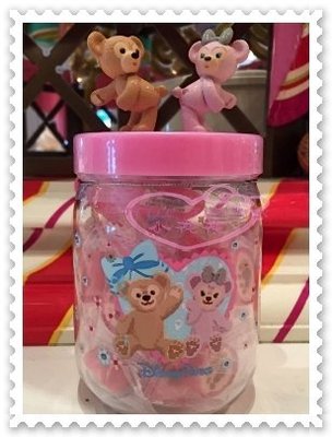 小花花日本精品♥ Hello Kitty 達菲&amp;雪莉玫迪士尼樂園限定 造型公仔糖果罐 糖果 90203701