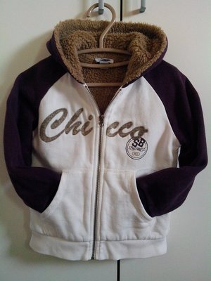 奇哥CHICCO 冬季厚棉刷毛連帽帥氣棒球外套 98CM/3Y