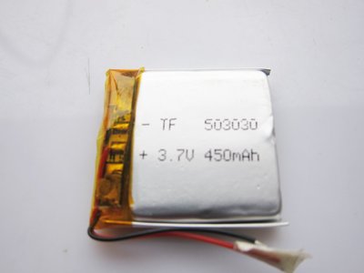 3.7V聚合物鋰電池 503030 053030 450mAh小音箱耳機記錄儀電子狗