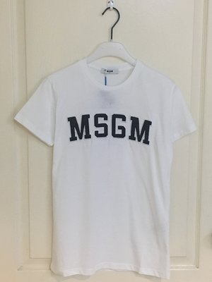 全新超美 MSGM 新款 電繡立體貼布 logo patch T-shirt  12Y&amp;14Y 現貨