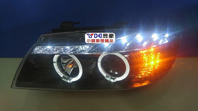 全新 BMW E90 類小改款 LCI 05-08 專用光圈魚眼大燈 方向燈LED版 特價中