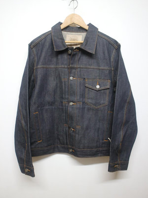 【G.Vintage】日本復古15oz 復刻厚重鑲邊牛仔夾克外套XL號