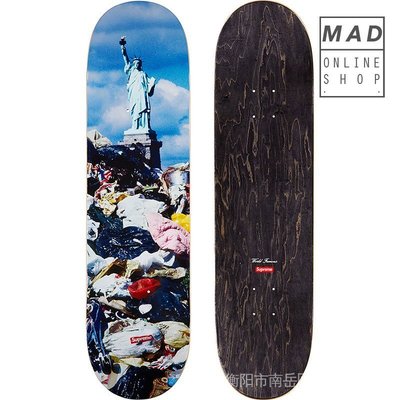 在途 Supreme 22FW Trash Skateboard 自由女神 垃圾堆 滑板 板面-master衣櫃3