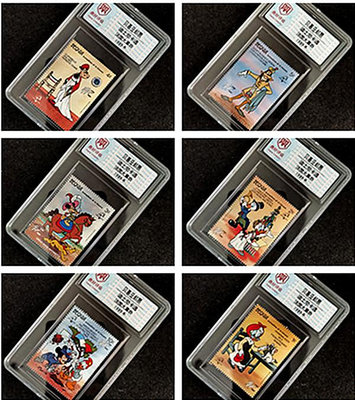 透明款貝基亞郵票 迪士尼卡通法國大革命全套6枚已封裝盒子打不開