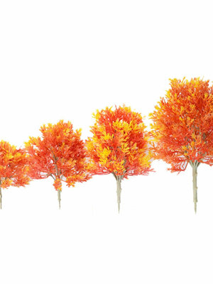 成品楓葉樹模型塑膠園林景觀樹紅楓建筑沙盤場景手工造景DIY材料~菜菜小商鋪