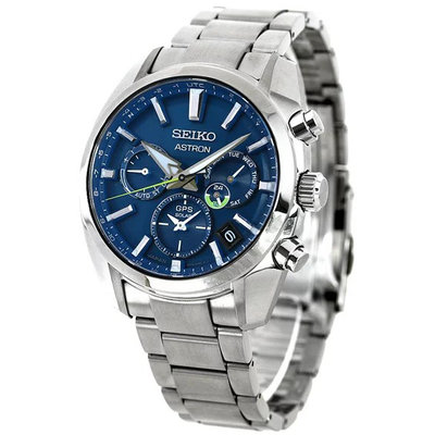 預購 SEIKO SBXC055 精工錶 ASTRON 43mm GPS 太陽能 藍面盤 鋼錶帶 男錶女錶