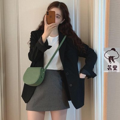 網紅小西裝外套女2022春秋韓版chic黑色西服套裝英倫風設計感上衣正品 促銷