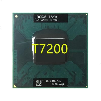 希希之家T7200 CPU 插槽 479 (4M 緩存 / 2.0GHz / 667 MHz / 雙核) 筆記本電腦處理器