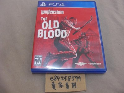 PS4 德軍總部 舊血脈 Wolfenstein The Old Blood 英文版 二手良品
