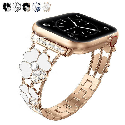 四葉草屬錶帶 適用蘋果手錶 Apple Watch s87654321se 女生-3C玩家