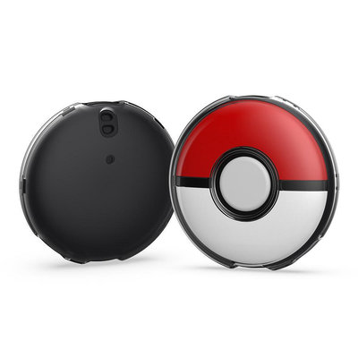 寶可夢Pokémon GO Plus+精靈球透明PC保護水晶殼+手繩游戲配件