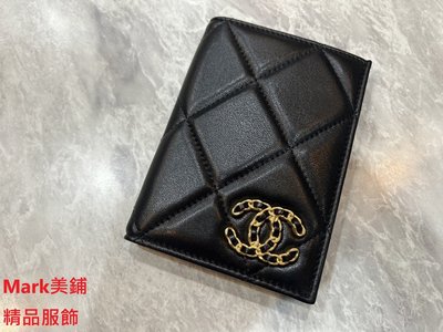 【Mark美鋪】CHANEL 19 護照夾 金釦