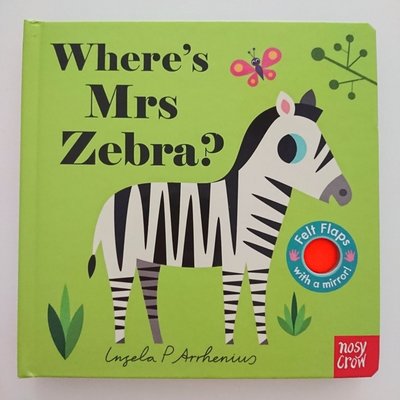 全新 現貨 Where's Mrs Zebra? 不織布翻翻書