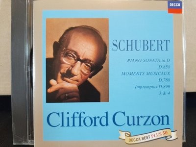 Curzon,Schubert-P.s D.850,Impromptu,Moments柯爾容鋼琴，演繹舒伯特-鋼琴奏鳴曲作品850，即興曲，樂興之時，早期日本版