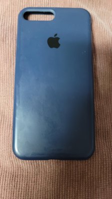 賣二手iphone 7 plus 手機殼(藍色軟殼)側翻式/保護殼 保護套 清水套