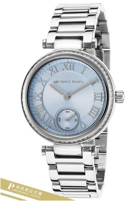 雅格時尚精品代購Michael Kors 經典手錶 銀色腕錶 MK5988  美國正品