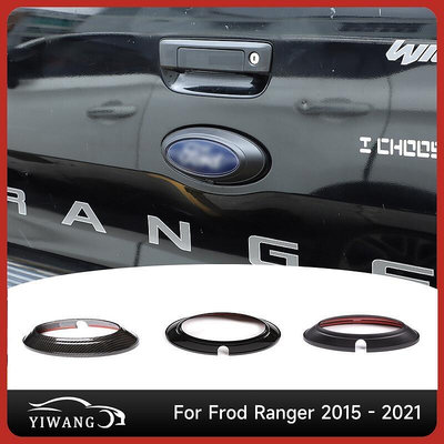 福特 Ranger 2015-2021 的汽車後徽標裝飾蓋貼紙亮片框架裝飾