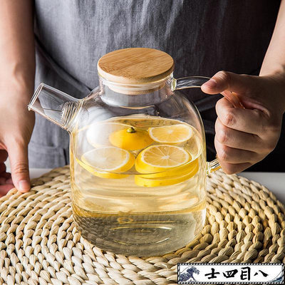 水果茶壺套裝直火玻璃日式家用耐熱蠟燭耐高溫涼開水壺涼水冷水~訂金