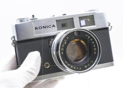 二手新中古:經典相機 KONICA AUTO S1.6 45mm f1.6 大光圈 RF旁軸 文青相機135底片機9成新