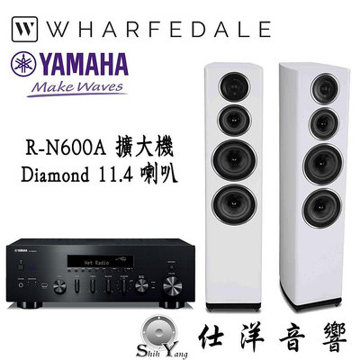YAMAHA R-N600A 串流綜合擴大機  + Wharfedale Diamond 11.4 喇叭