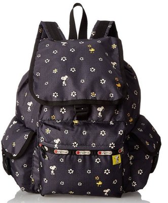 ♥ 小花日韓雜貨 ♥ --特價 lesportsac 7839 snoopy 出遊逛街購物後背包出遊踏青包史努比系列