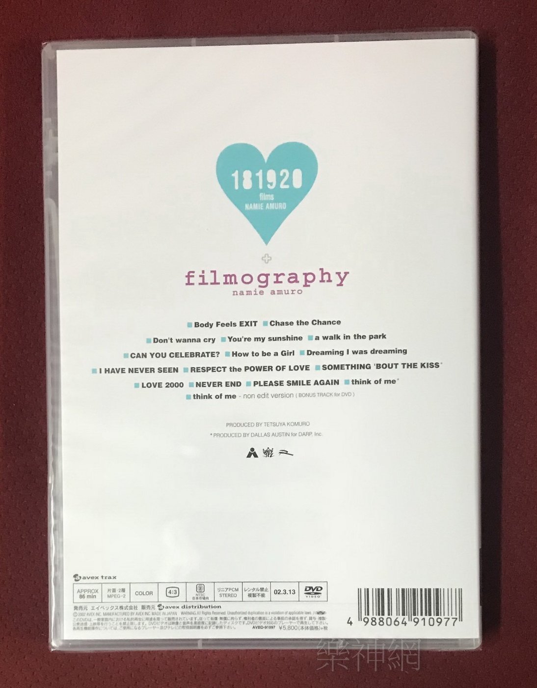 安室奈美惠namie amuro 181920 films + filmography (日版DVD) 18 19