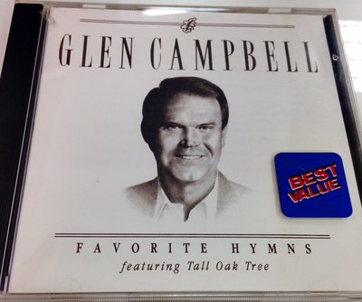【懷音閣】Glen Campbell-favorite hymns, 1989年美國原版CD, 90%新