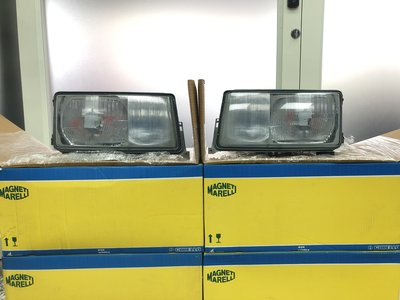 BENZ W201 190E 83-93 大燈總成組 MARELLI製 (左邊+右邊) 2018207561/7661
