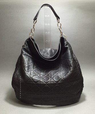 9.5新 真品 Dior soft 系列 藤格小羊皮(銀鍊)肩背包  made in ITALY $68000