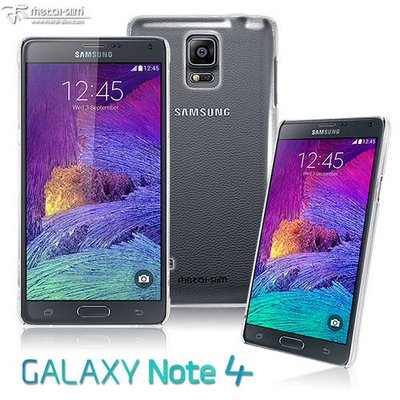 UNIPRO【N402】Metal-Slim Samsung Note4 高抗刮 3.5~4H PC透明 手機殼