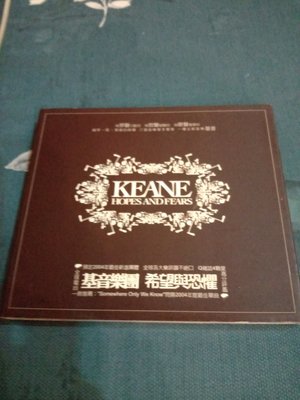 KEANE 基音樂團  HOPES & FEARS 希望與恐懼 專輯CD  只拆封