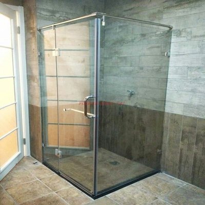 L型方形平開淋浴房浴室鋼化玻璃門訂制衛生間沐浴隔斷屏風包安裝特艾超夯 精品
