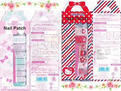 🌟美公主城堡🌟日本限定指甲貼紙 Hello Kitty 超薄3D光療彩繪 16枚全貼 附磨棒