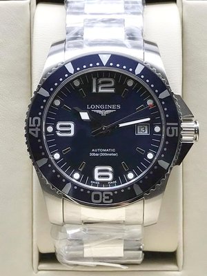 重序名錶 LONGINES 浪琴 康卡斯潛水系列 HydroConquest系列 水鬼 浪鬼 44mm 自動上鍊腕錶