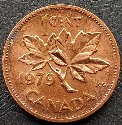 加拿大 CANADA   1979年   伊莉沙白世   1分   銅幣   1331