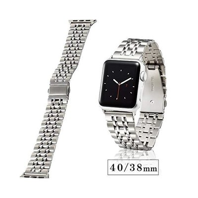熱賣 日本直郵ELECOM Apple Watch 表帶 40mm/38ｍｍ不銹鋼 銀色