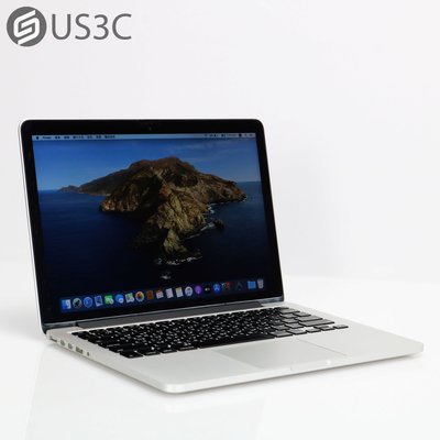 【US3C-桃園店】【一元起標】2013年末台灣公司貨 Apple MacBook Pro Retina 13吋 i5 2.4G 8G 256G 銀色  二手筆電