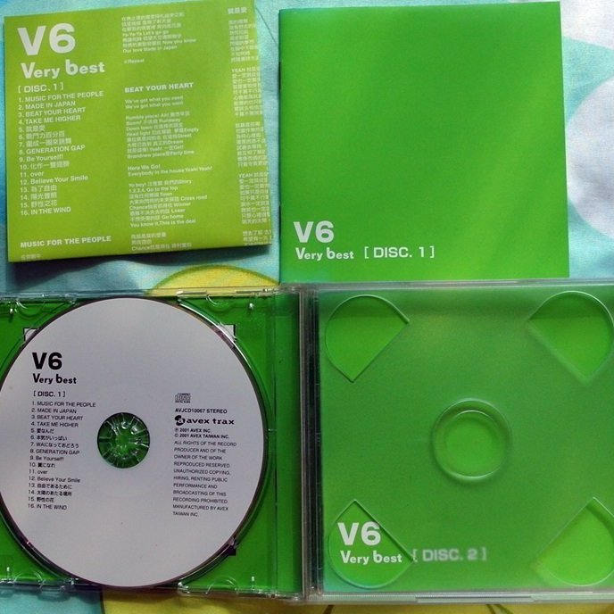 ◎2001-雙CD精選-V6-Very best-非常精選-2CD-always-等31首好歌-歡迎看 