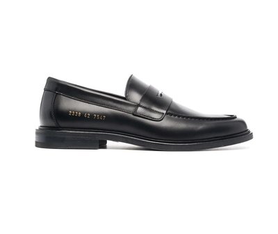 [全新真品代購-S/S22 新品!] COMMON PROJECTS 黑色皮革 樂福鞋 / 皮鞋