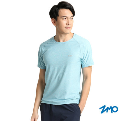 【ZMO】 男木醣醇涼感短袖衫-歐洲藍 TX627