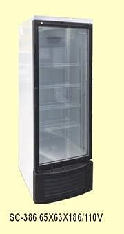 高雄 黑色單門玻璃展示櫃冰箱17500